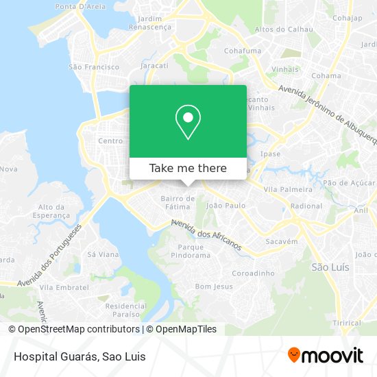 Min Guante resistirse Cómo llegar a Hospital Guarás en São Luis en Autobús?