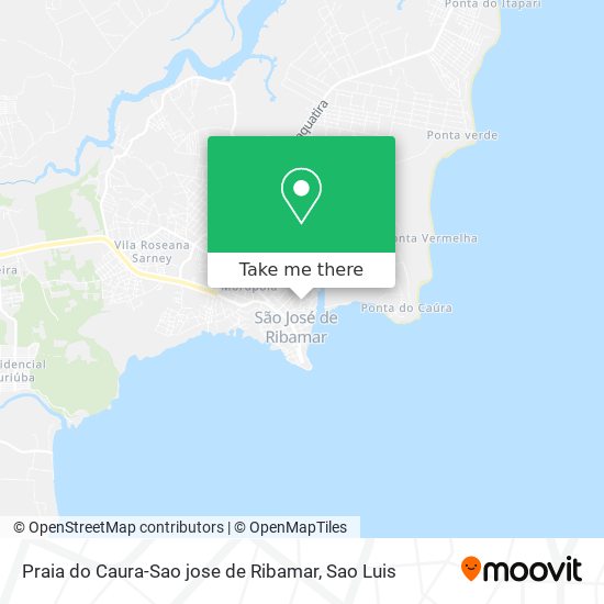Mapa Praia do Caura-Sao jose de Ribamar