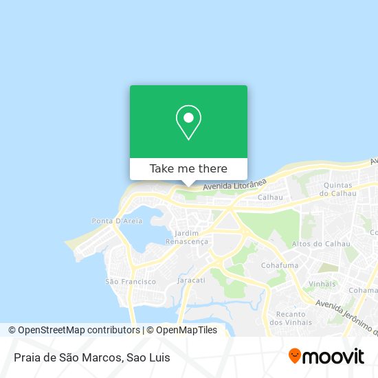 Praia de São Marcos map