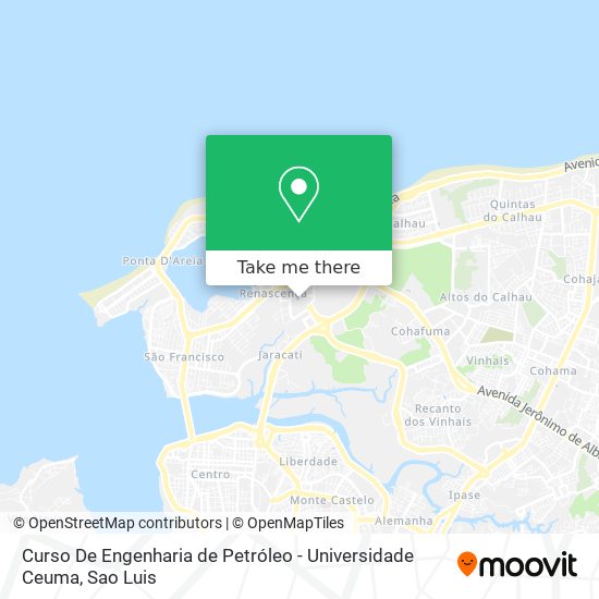 Curso De Engenharia de Petróleo - Universidade Ceuma map