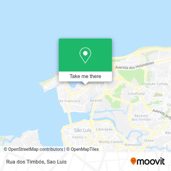 Rua dos Timbós map