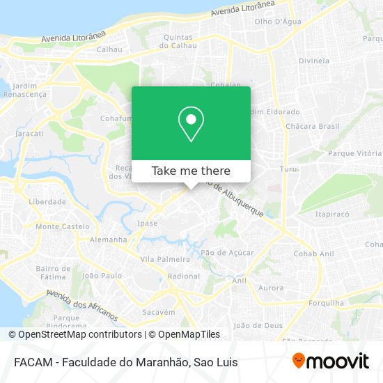 FACAM - Faculdade do Maranhão map