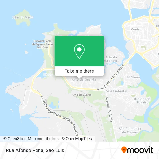 Rua Afonso Pena map