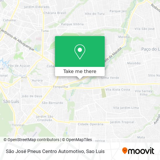 São José Pneus Centro Automotivo map
