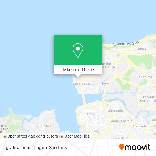 grafica linha d'água map