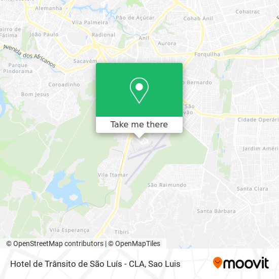 Mapa Hotel de Trânsito de São Luís - CLA