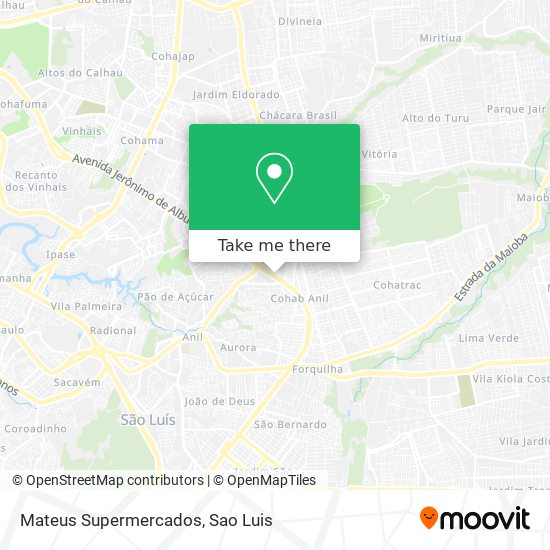 Mapa Mateus Supermercados