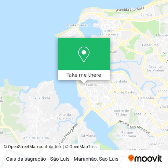 Cais da sagração - São Luís - Maranhão map