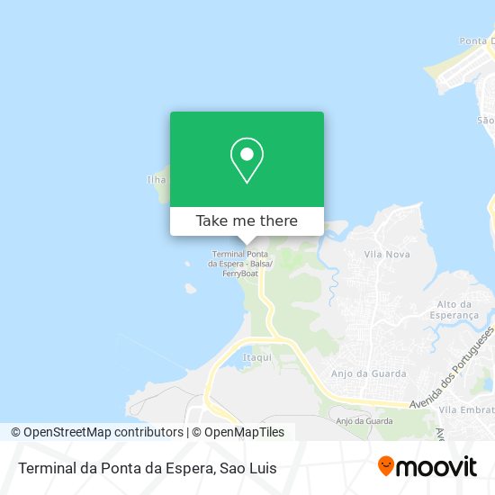 Mapa Terminal da Ponta da Espera