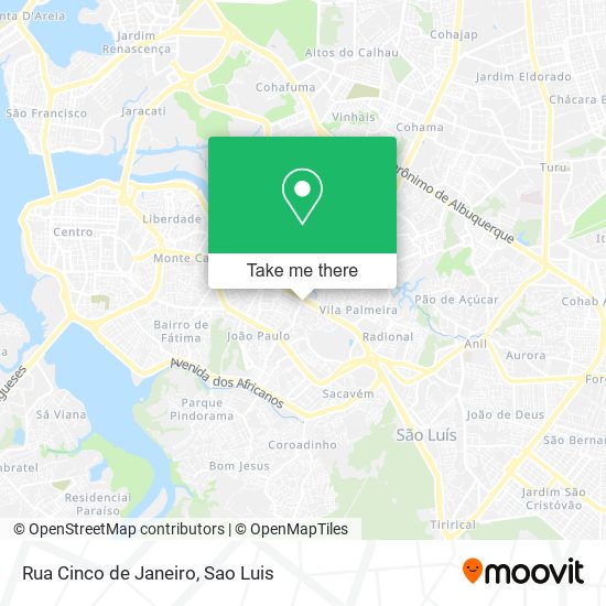 Rua Cinco de Janeiro map