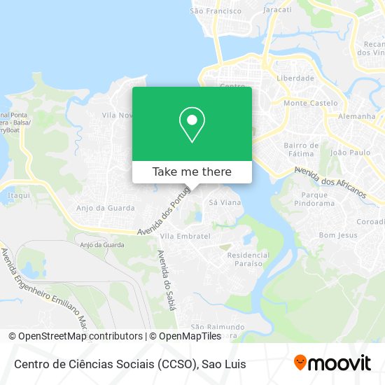 Mapa Centro de Ciências Sociais (CCSO)