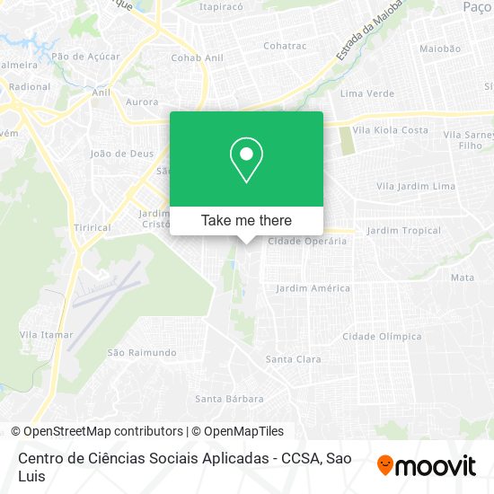 Centro de Ciências Sociais Aplicadas - CCSA map