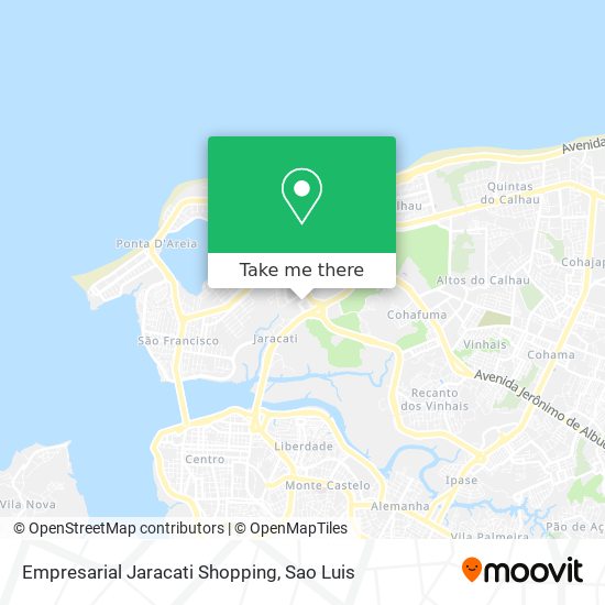 Empresarial Jaracati Shopping map