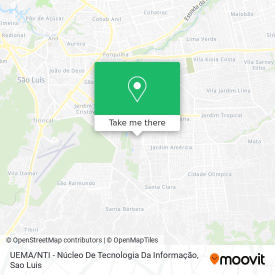 Mapa UEMA / NTI - Núcleo De Tecnologia Da Informação