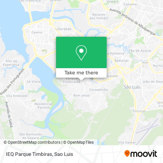 IEQ Parque Timbiras map