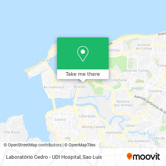 Laboratório Cedro - UDI Hospital map