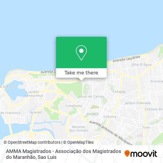 AMMA Magistrados - Associação dos Magistrados do Maranhão map