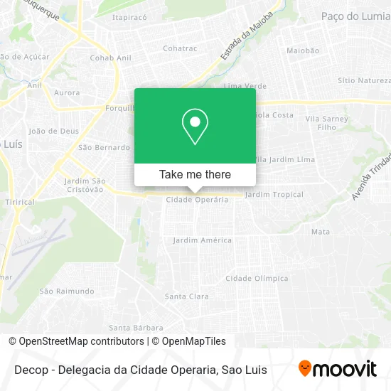 Decop - Delegacia da Cidade Operaria map