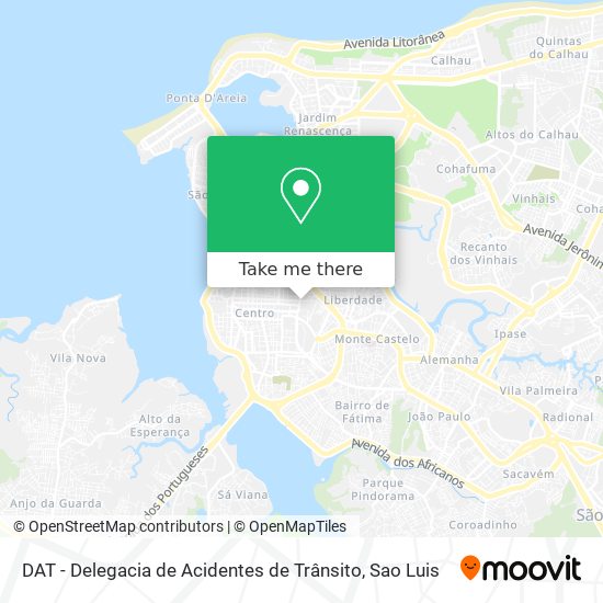 DAT - Delegacia de Acidentes de Trânsito map