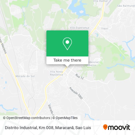 Mapa Distrito Industrial, Km 008, Maracanã