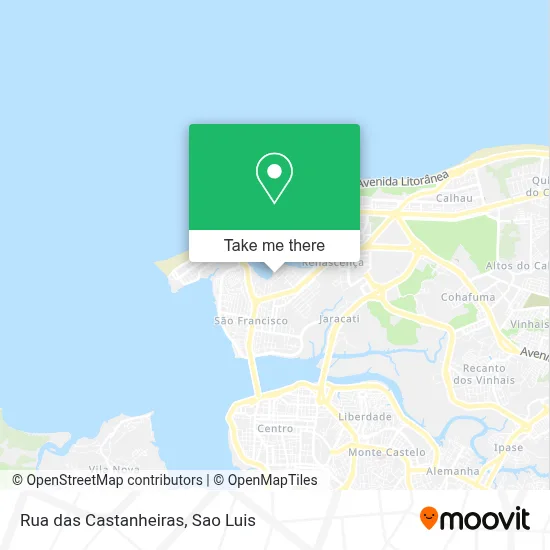 Rua das Castanheiras map