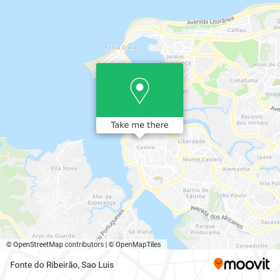 Fonte do Ribeirão map