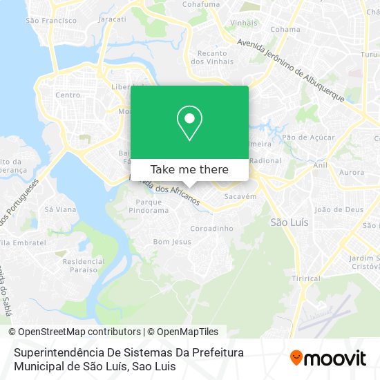 Superintendência De Sistemas Da Prefeitura Municipal de São Luís map