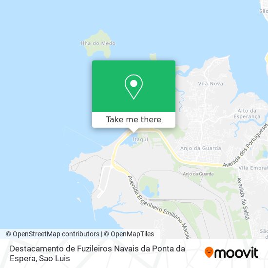 Destacamento de Fuzileiros Navais da Ponta da Espera map