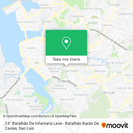24° Batalhão De Infantaria Leve - Batalhão Barão De Caxias map