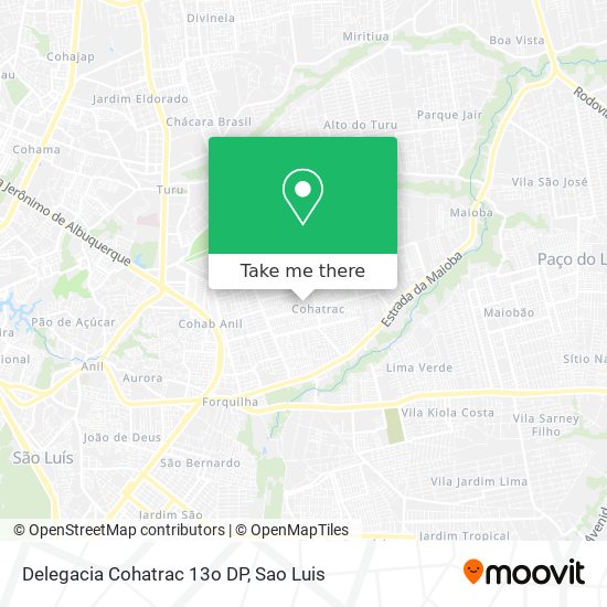 Delegacia Cohatrac 13o DP map