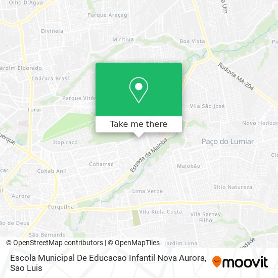 Escola Municipal De Educacao Infantil Nova Aurora map