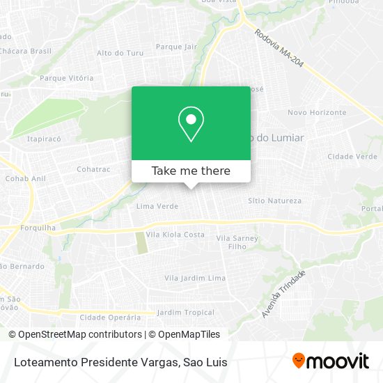 Loteamento Presidente Vargas map