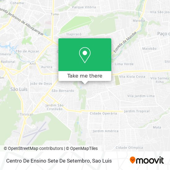 Centro De Ensino Sete De Setembro map