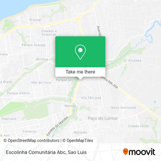 Escolinha Comunitária Abc map