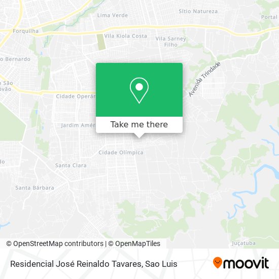 Residencial José Reinaldo Tavares map