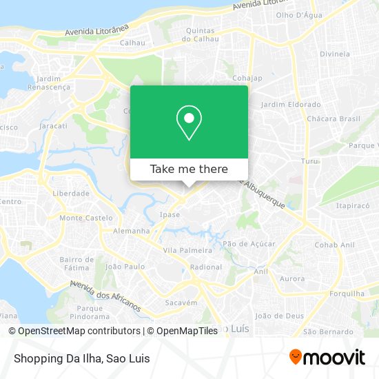 Shopping Da Ilha map