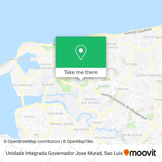 Mapa Unidade Integrada Governador Jose Murad