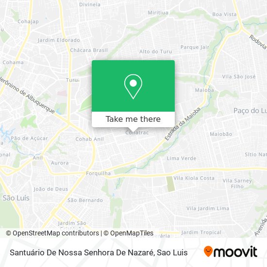 Mapa Santuário De Nossa Senhora De Nazaré