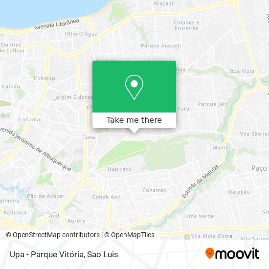 Upa - Parque Vitória map