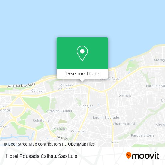 Hotel Pousada Calhau map