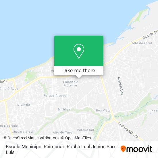 Mapa Escola Municipal Raimundo Rocha Leal Junior