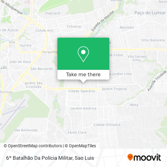6º Batalhão Da Polícia Militar map