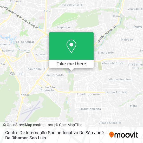 Centro De Internação Socioeducativo De São José De Ribamar map