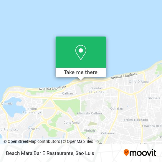 Beach Mara Bar E Restaurante map