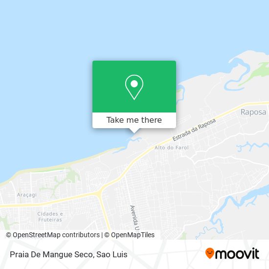 Praia De Mangue Seco map