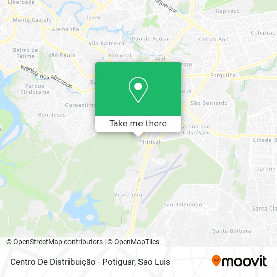 Centro De Distribuição - Potiguar map