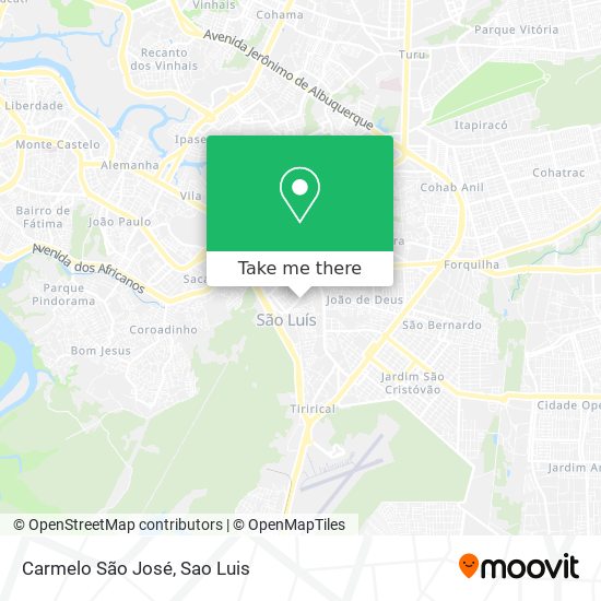 Carmelo São José map