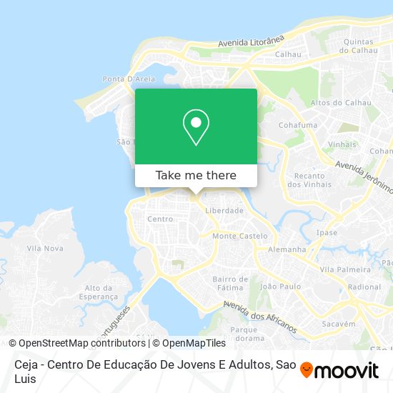 Ceja - Centro De Educação De Jovens E Adultos map