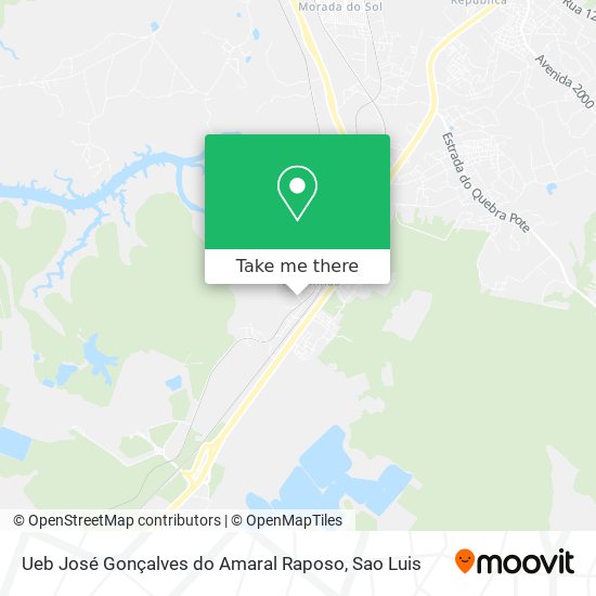 Ueb José Gonçalves do Amaral Raposo map