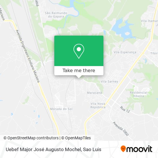 Uebef Major José Augusto Mochel map